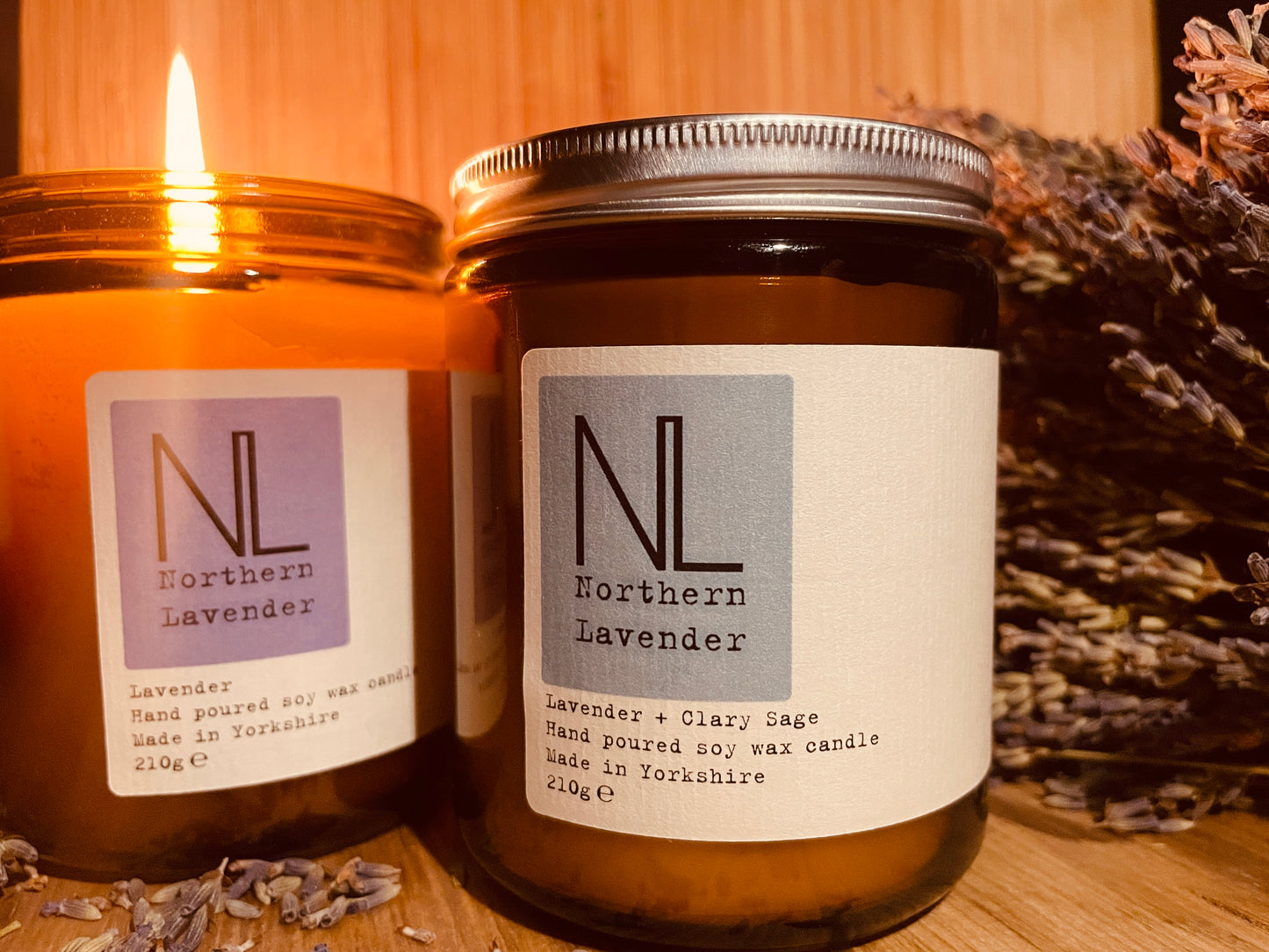 Lavender and Clary Sage Coconut Wax Candle